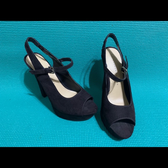 🌟HPx2🌟 Lauren Conrad Brown Suede 6.5 Heels - Picture 3 of 9